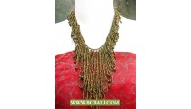 Golden Casandra Necklaces Beading